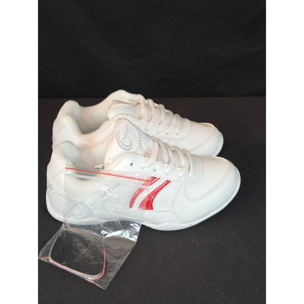 Chasse Youth Cheerleading mat Shoes White Sneakers Size 13Y Cheer Practice Dance